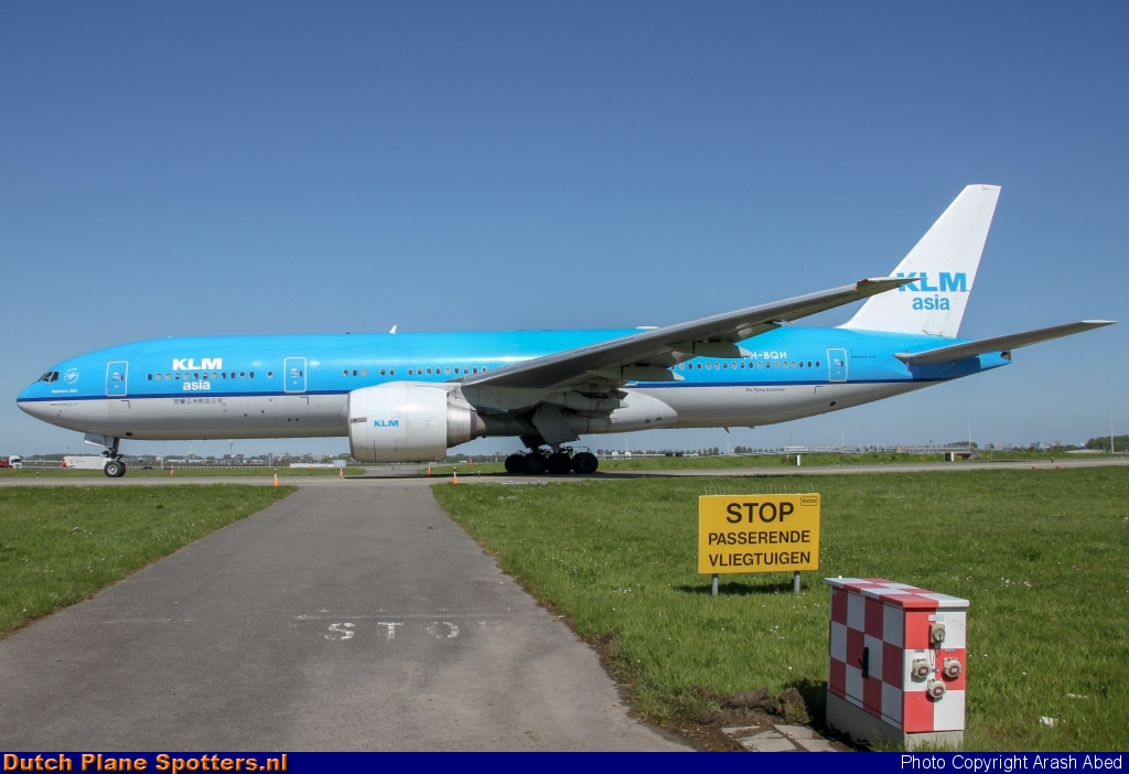 PH-BQH Boeing 777-200 KLM Asia by Arash Abed