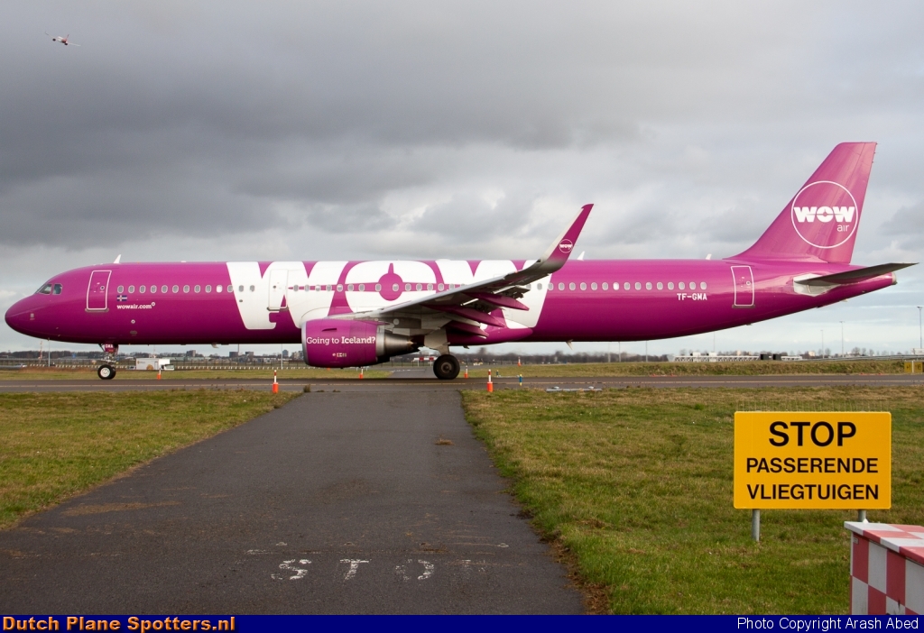 TF-GMA Airbus A321 WOW air by Arash Abed