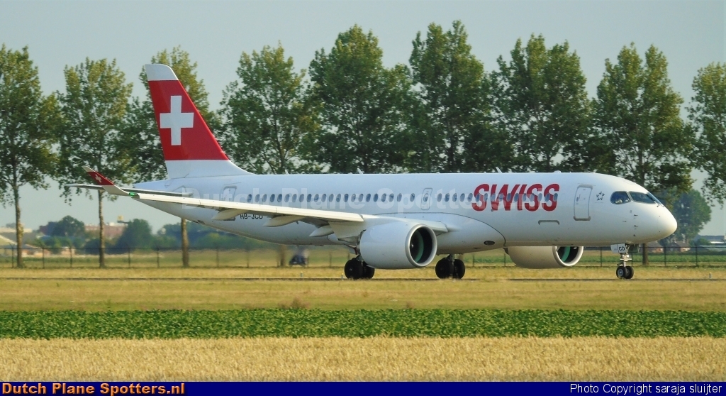 HB-JCD Airbus A220-300 Swiss International Air Lines by saraja sluijter