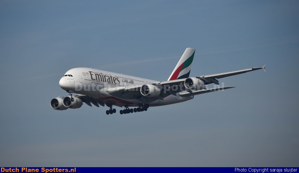 A6-EDH Airbus A380-800 Emirates by saraja sluijter