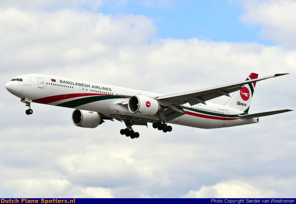 S2-AHM Boeing 777-300 Biman Bangladesh Airlines by Sander van Westrienen