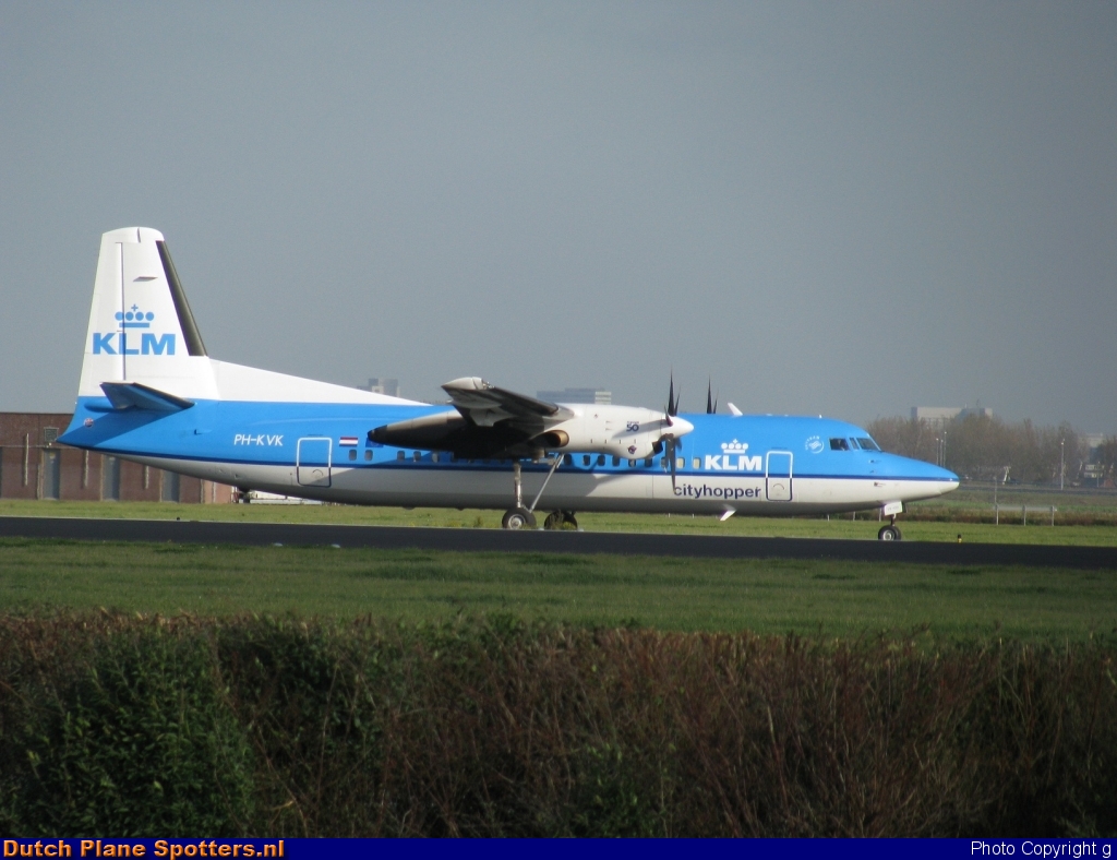 PH-KVK Fokker 50 KLM Cityhopper by g
