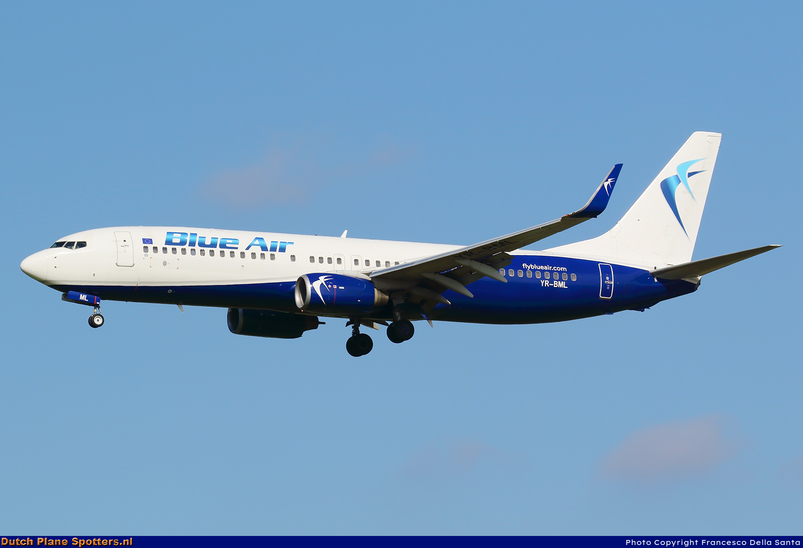 YR-BML Boeing 737-800 Blue Air by Francesco Della Santa