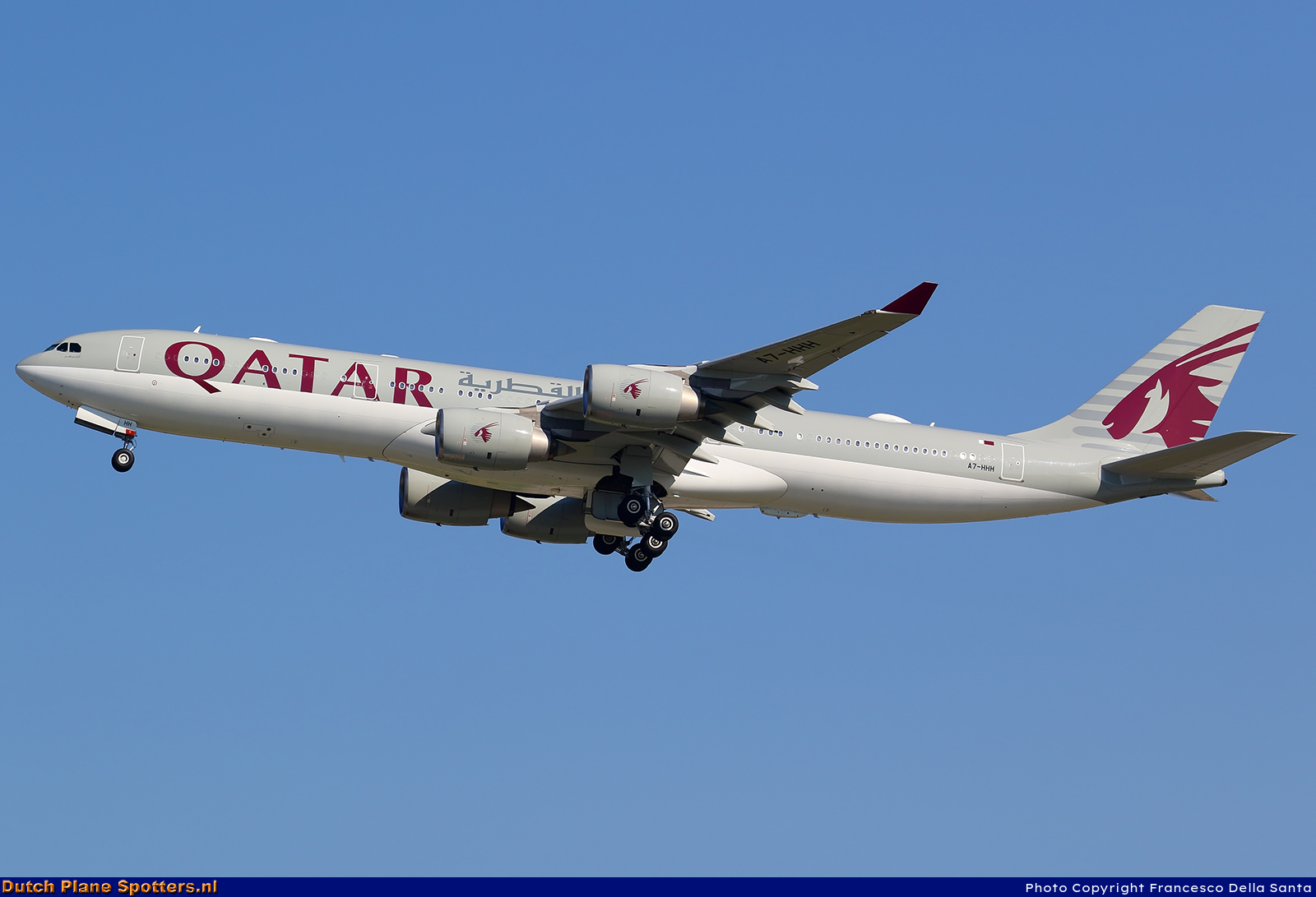 A7-HHH Airbus A340-500 Qatar Amiri Flight by Francesco Della Santa