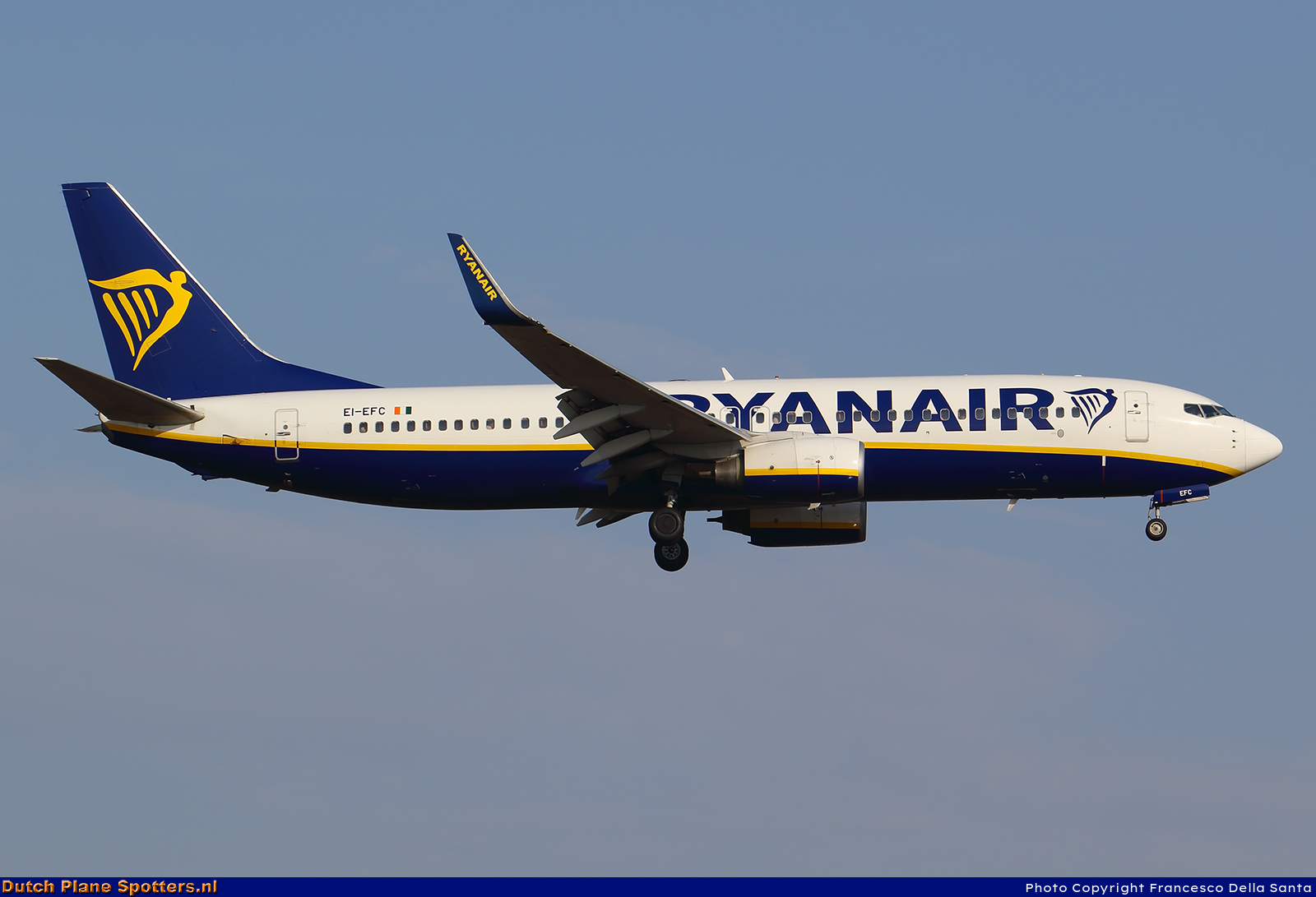 EI-EFC Boeing 737-800 Ryanair by Francesco Della Santa