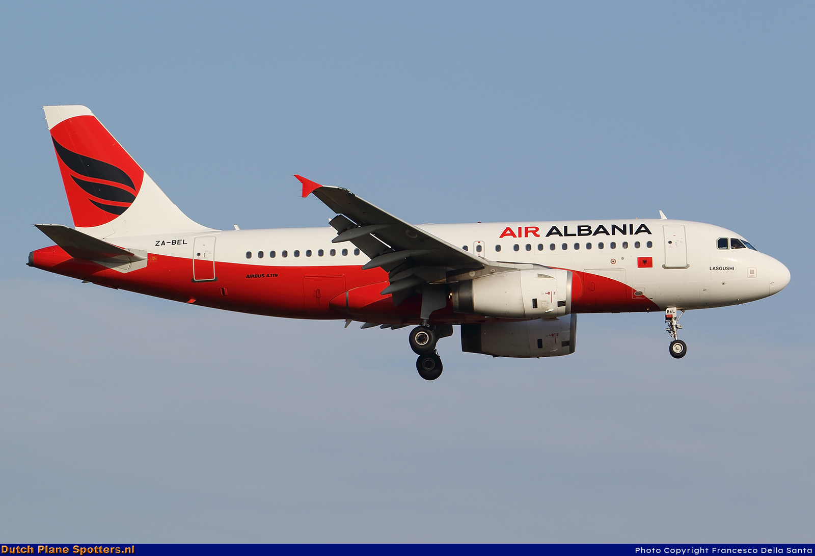 ZA-BEL Airbus A319 Air Albania by Francesco Della Santa