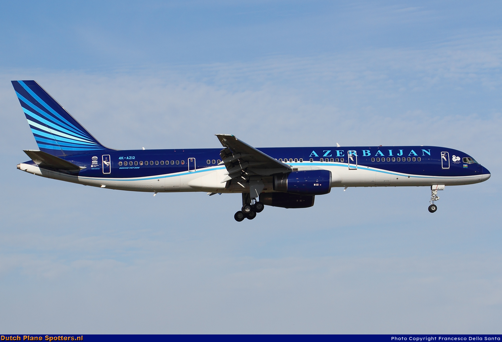 4K-AZ12 Boeing 757-200 AZAL Azerbaijan Airlines by Francesco Della Santa