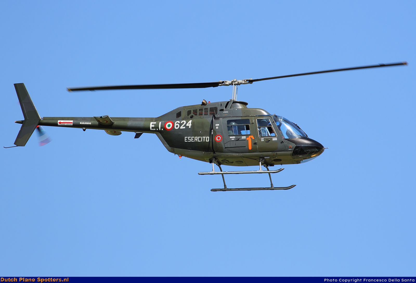 MM80892 Agusta-Bell AB-206 JetRanger MIL - Italian Army by Francesco Della Santa