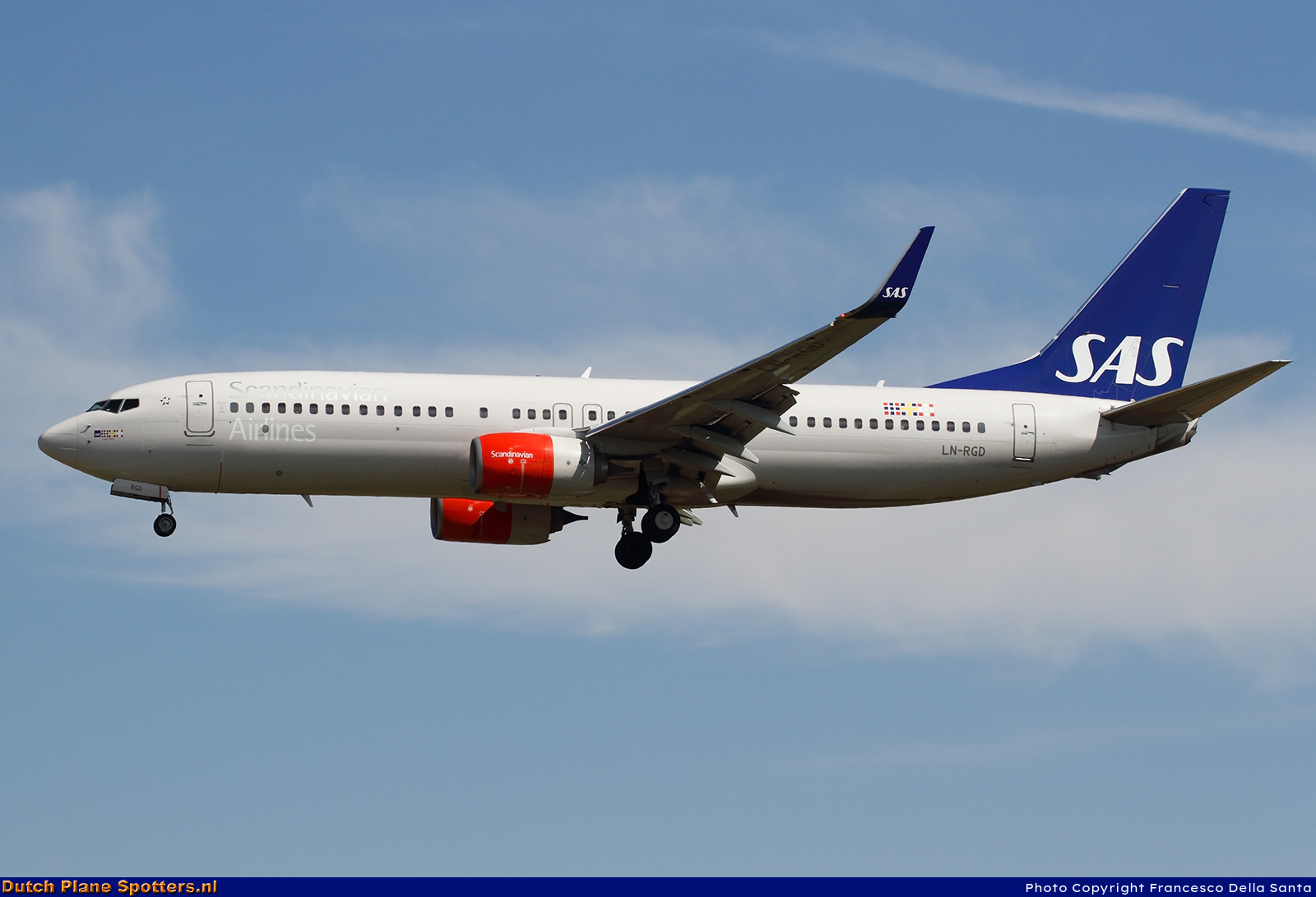 LN-RGD Boeing 737-800 SAS Scandinavian Airlines by Francesco Della Santa