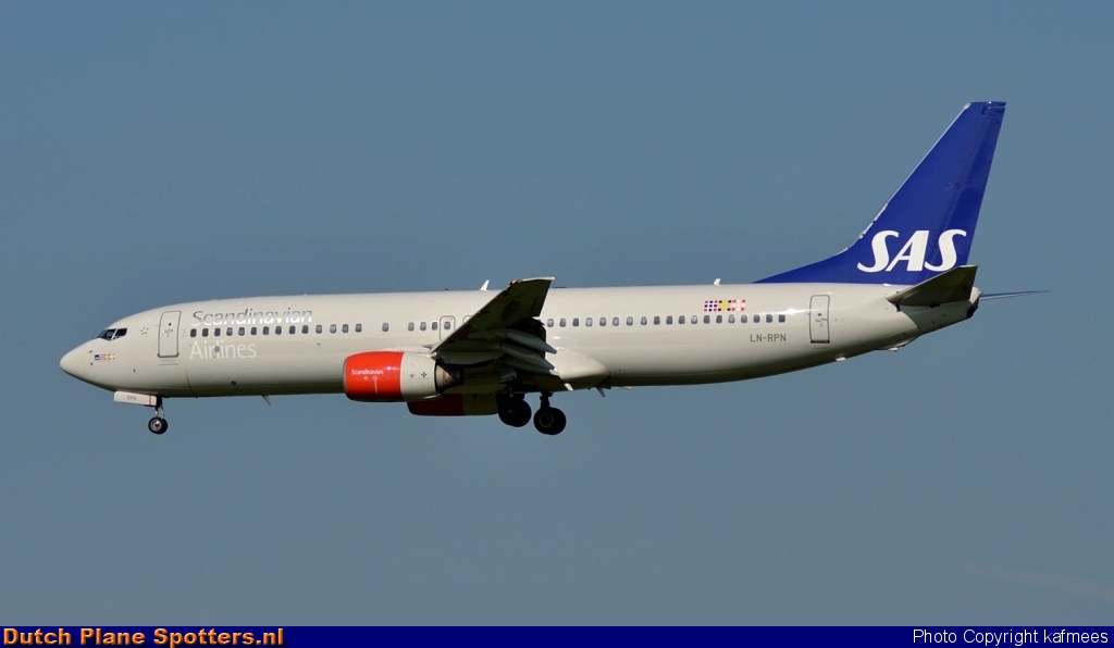 LN-RPN Boeing 737-800 SAS Scandinavian Airlines by Peter Veerman