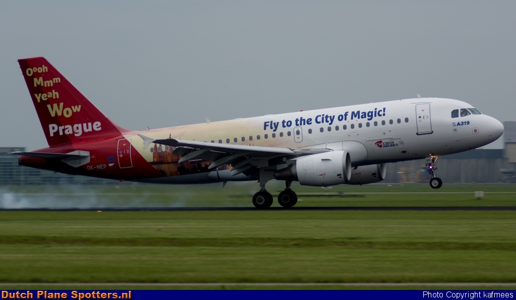 OK-NEP Airbus A319 CSA Czech Airlines by Peter Veerman