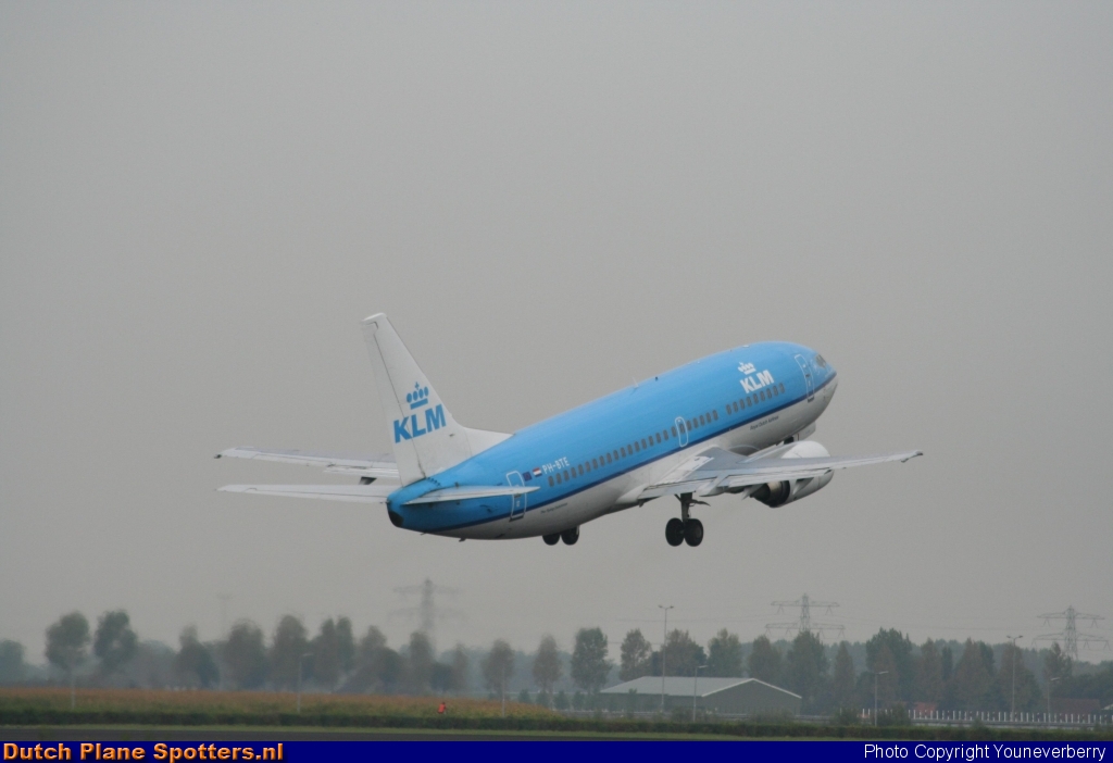 PH-BTE Boeing 737-300 KLM Royal Dutch Airlines by Youneverberry