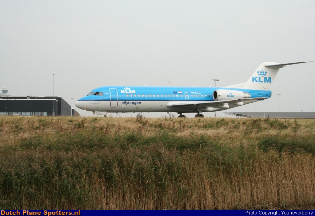 PH-KZG Fokker 70 KLM Cityhopper by Youneverberry