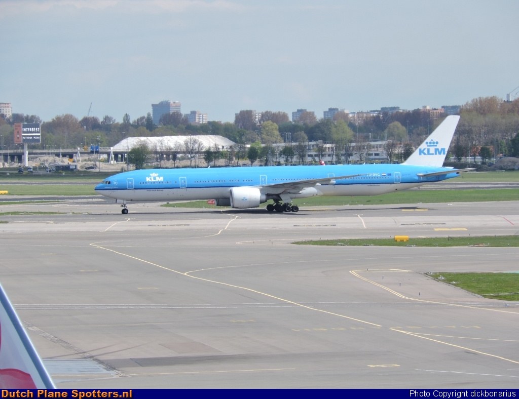 PH-BVG Boeing 777-300 KLM Royal Dutch Airlines by dickbonarius