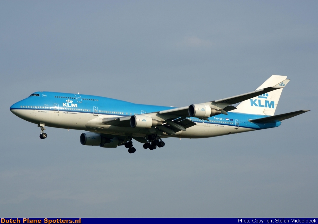 PH-BFI Boeing 747-400 KLM Royal Dutch Airlines by Stefan Middelbeek