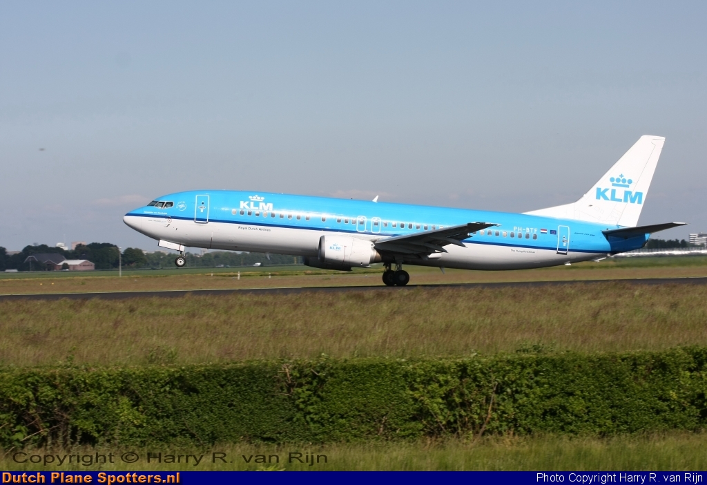 PH-BTF Boeing 737-400 KLM Royal Dutch Airlines by Harry R. van Rijn