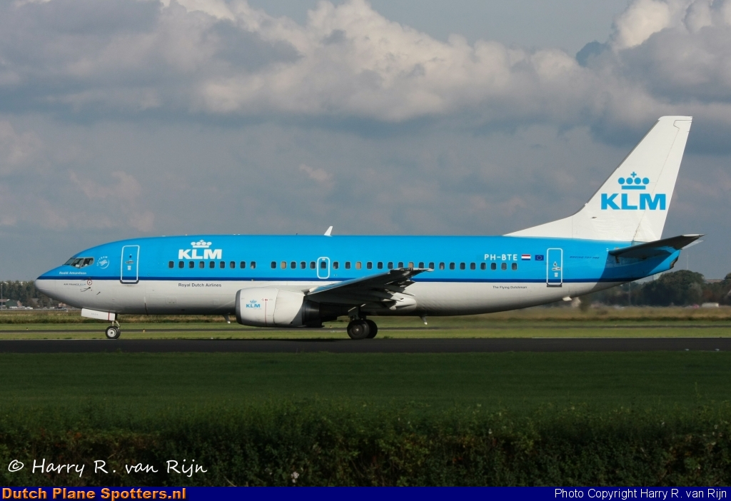PH-BTE Boeing 737-300 KLM Royal Dutch Airlines by Harry R. van Rijn