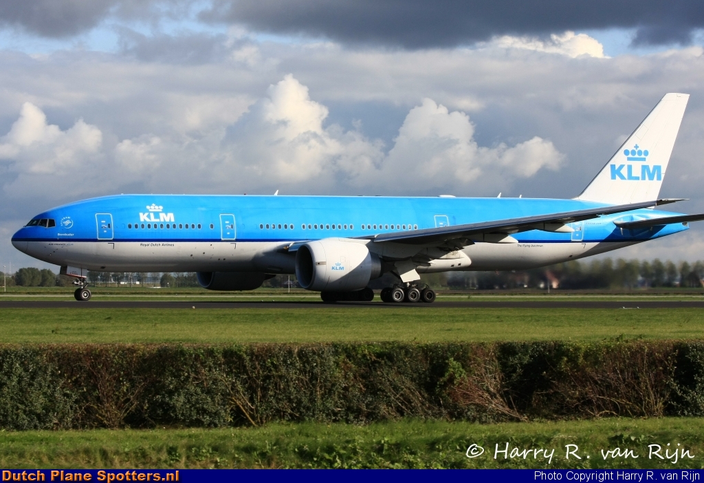 PH-BQB Boeing 777-200 KLM Royal Dutch Airlines by Harry R. van Rijn