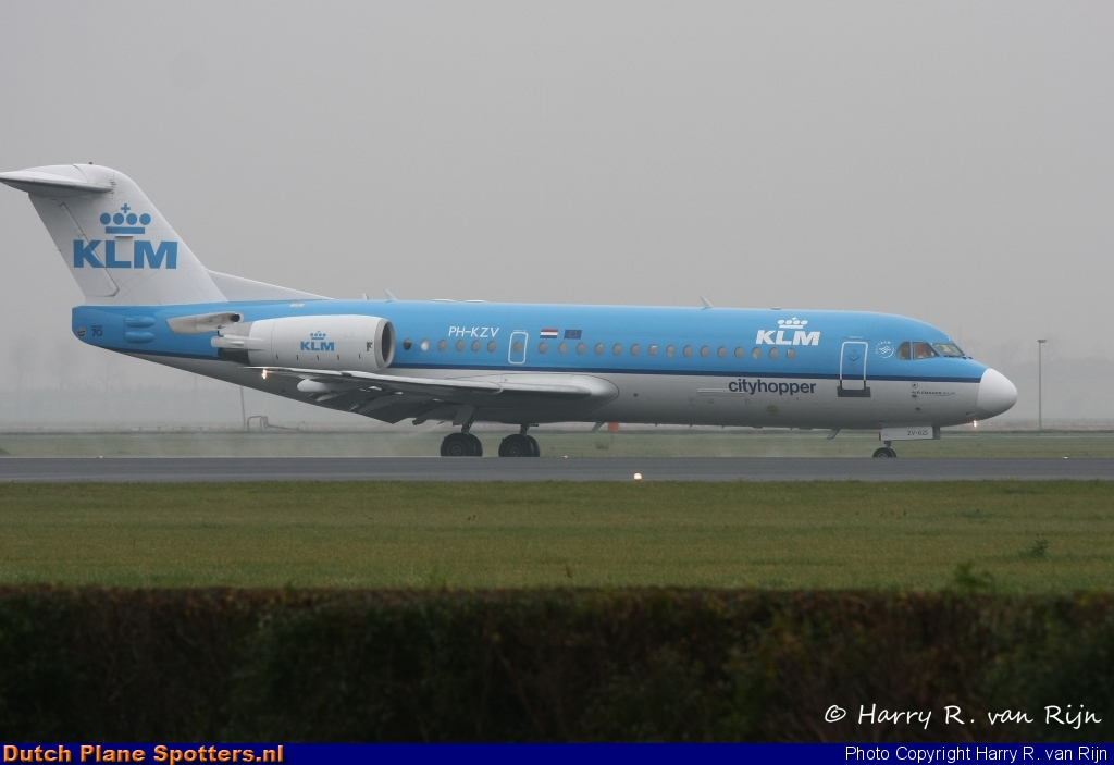 PH-KZV Fokker 70 KLM Cityhopper by Harry R. van Rijn
