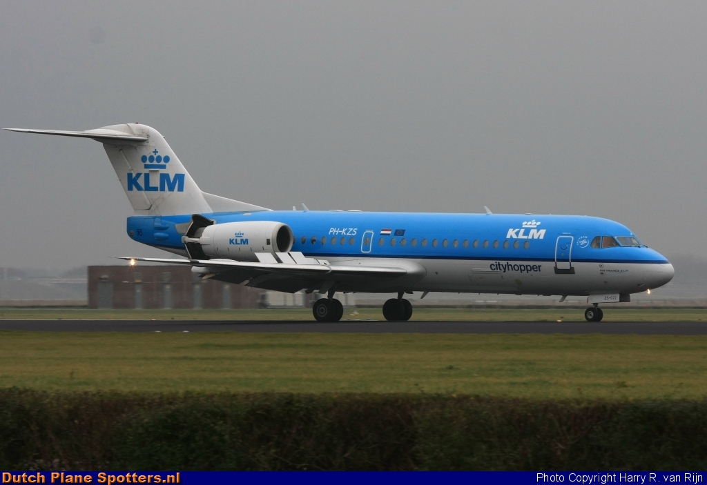 PH-KZS Fokker 70 KLM Cityhopper by Harry R. van Rijn