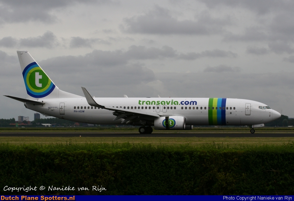 PH-HSW Boeing 737-800 Transavia by Nanieke van Rijn