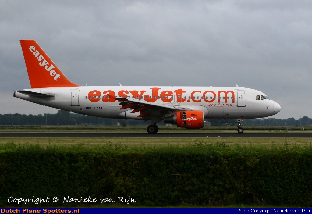 G-EZAX Airbus A319 easyJet by Nanieke van Rijn