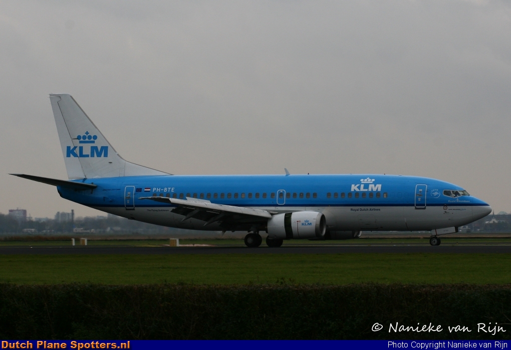 PH-BTE Boeing 737-300 KLM Royal Dutch Airlines by Nanieke van Rijn