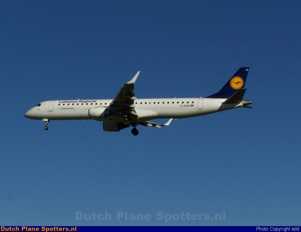 D-AEBB Embraer 195 CityLine (Lufthansa Regional) by edd
