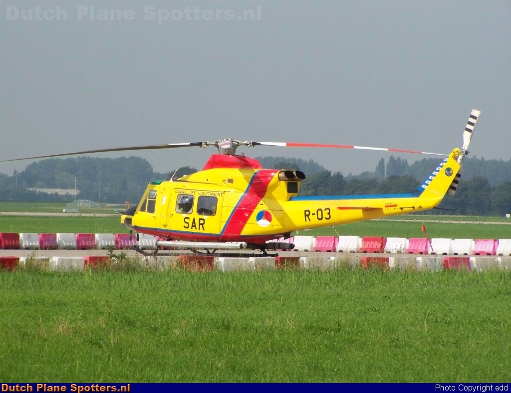 R-03 Agusta Bell 412 MIL - Dutch Royal Air Force by edd