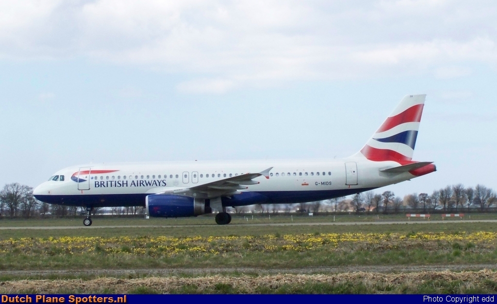G-MIDS Airbus A320 British Airways by edd