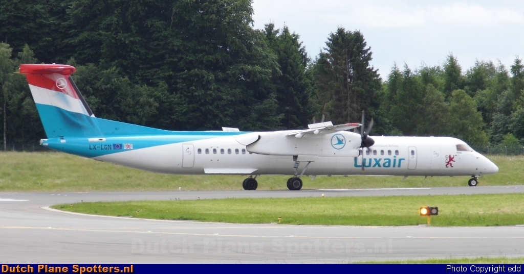 LX-LGN Bombardier Dash 8-Q400 Luxair - Luxembourg Airlines by edd