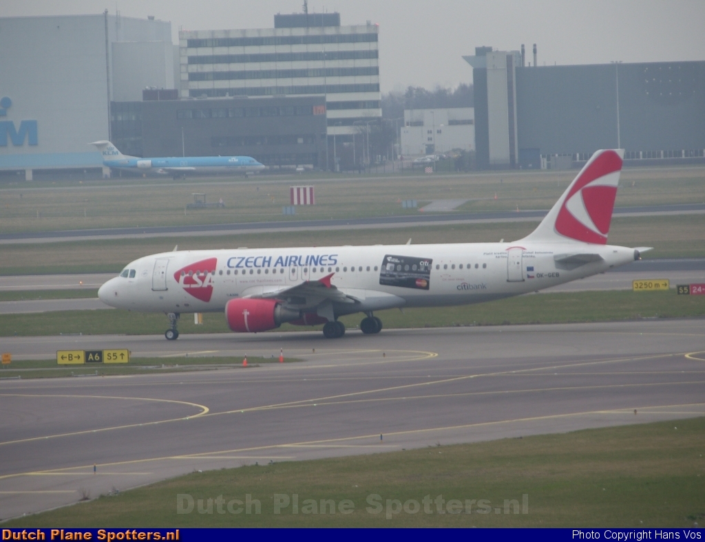OK-GEB Airbus A320 CSA Czech Airlines by Hans Vos