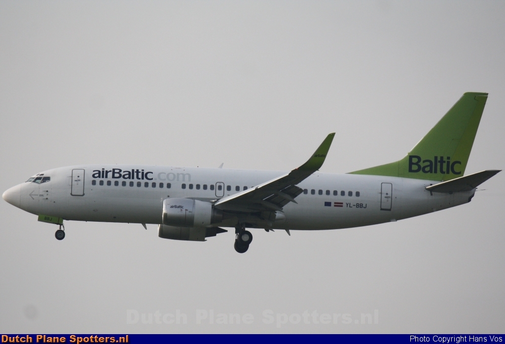 YL-BBJ Boeing 737-300 Air Baltic by Hans Vos