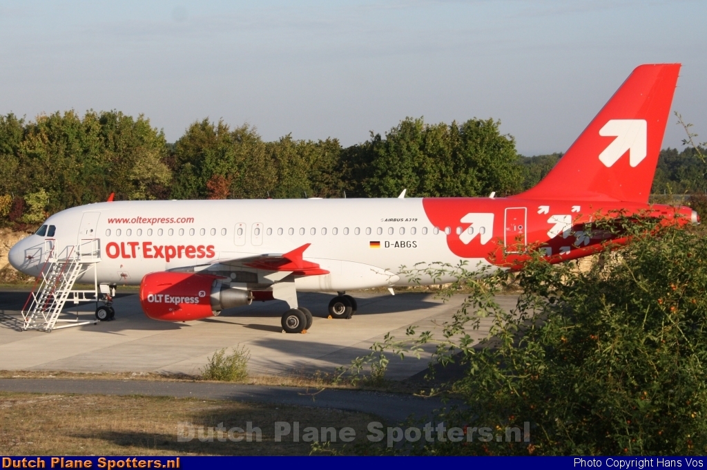 D-ABGS Airbus A319 OLT Express Germany by Hans Vos