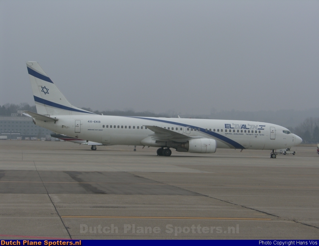 4X-EKB Boeing 737-800 El Al Israel Airlines by Hans Vos