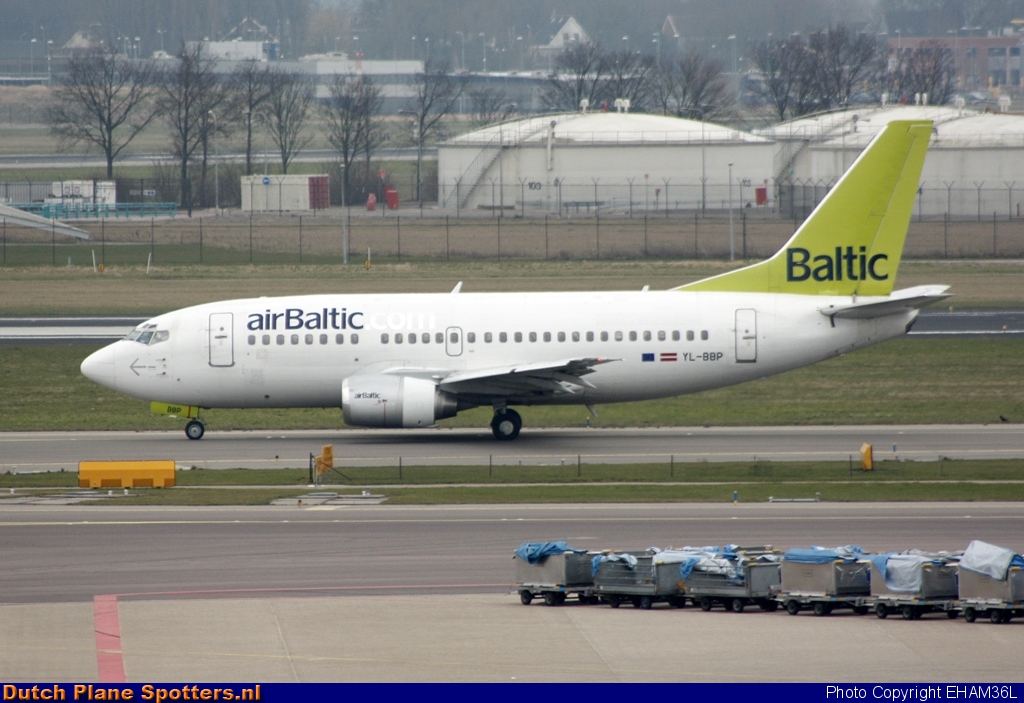 YL-BBP Boeing 737-500 Air Baltic by EHAM36L
