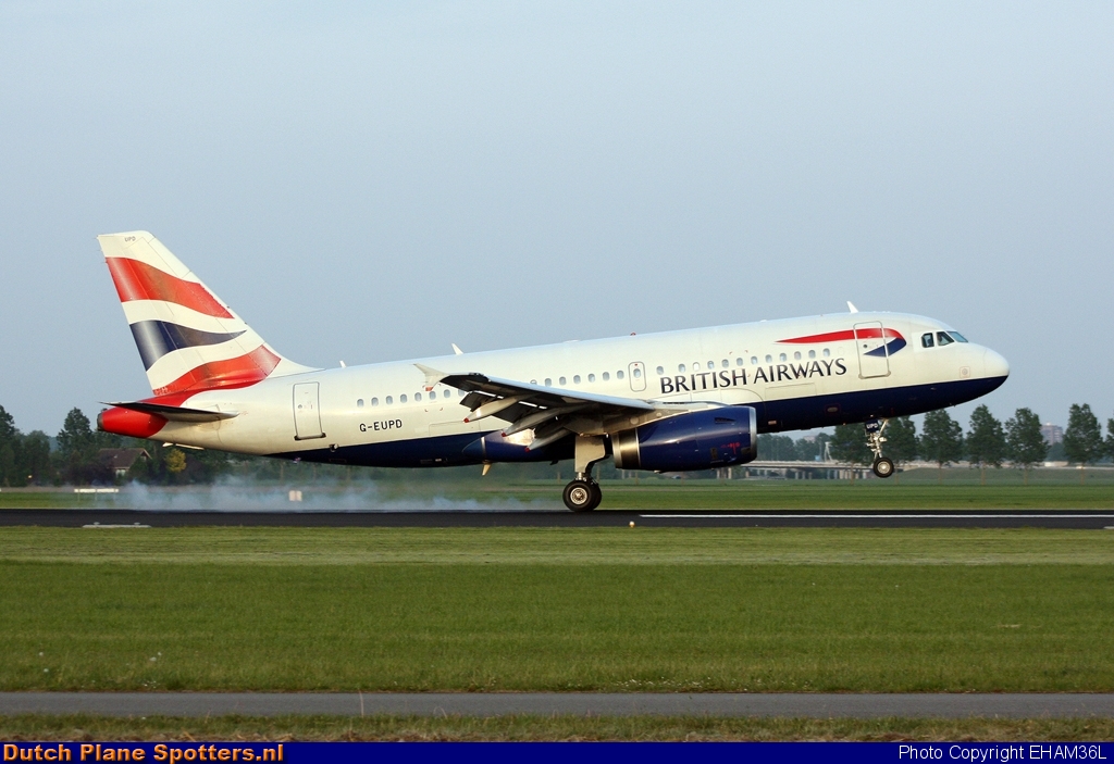 G-EUPD Airbus A319 British Airways by EHAM36L