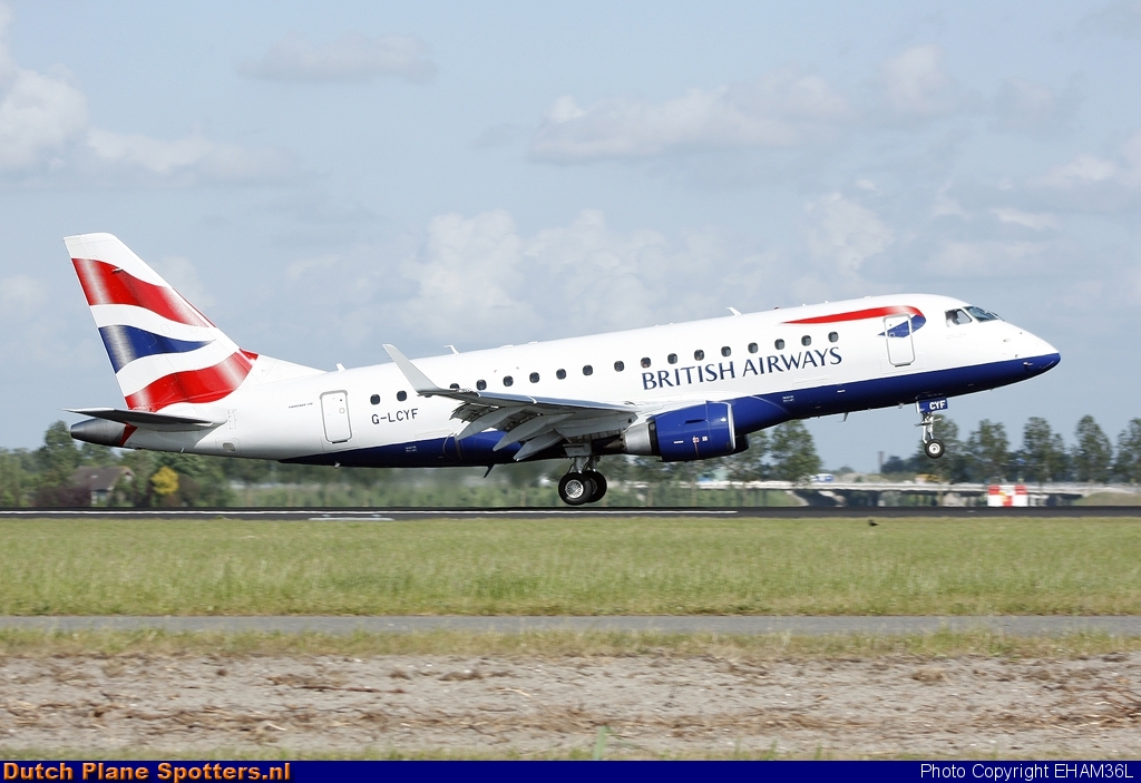 G-LCYF Embraer 170 BA CityFlyer (British Airways) by EHAM36L