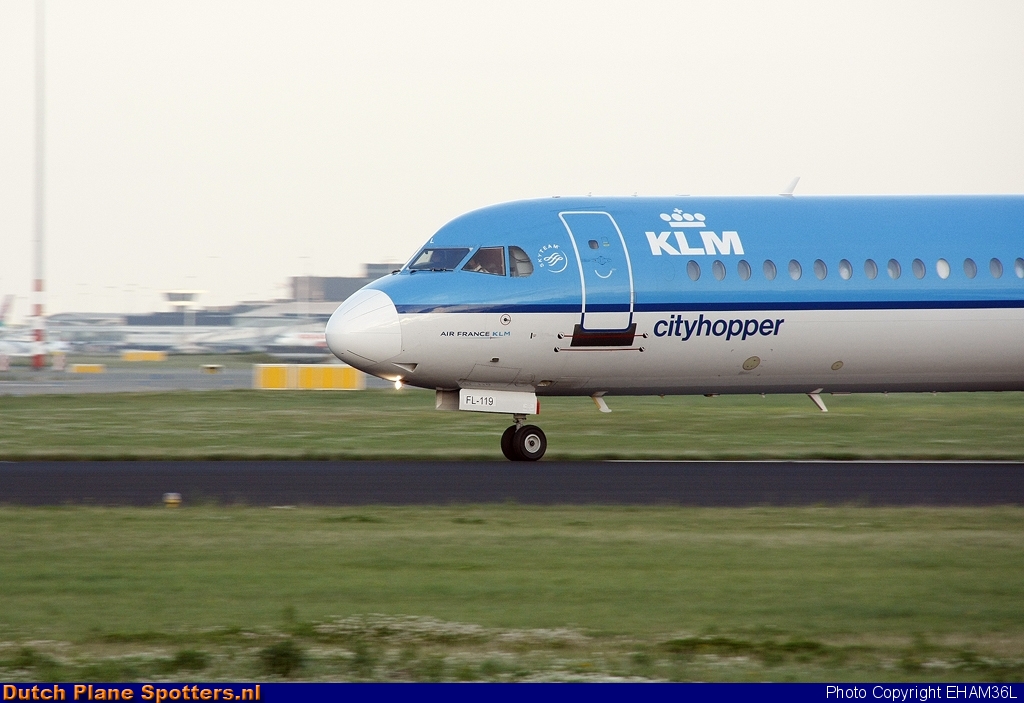 PH-OFL Fokker 100 KLM Cityhopper by EHAM36L