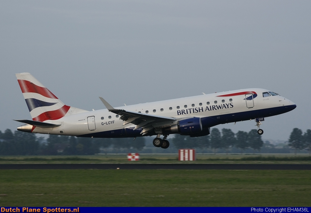 G-LCYF Embraer 170 BA CityFlyer (British Airways) by EHAM36L
