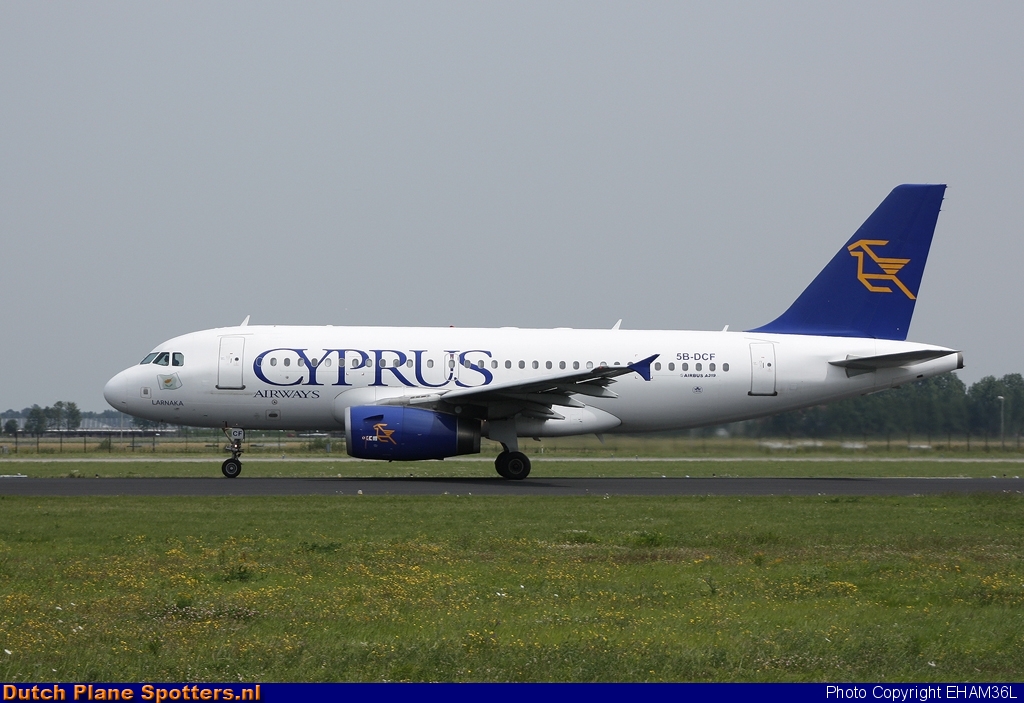 5B-DCF Airbus A319 Cyprus Airways by EHAM36L
