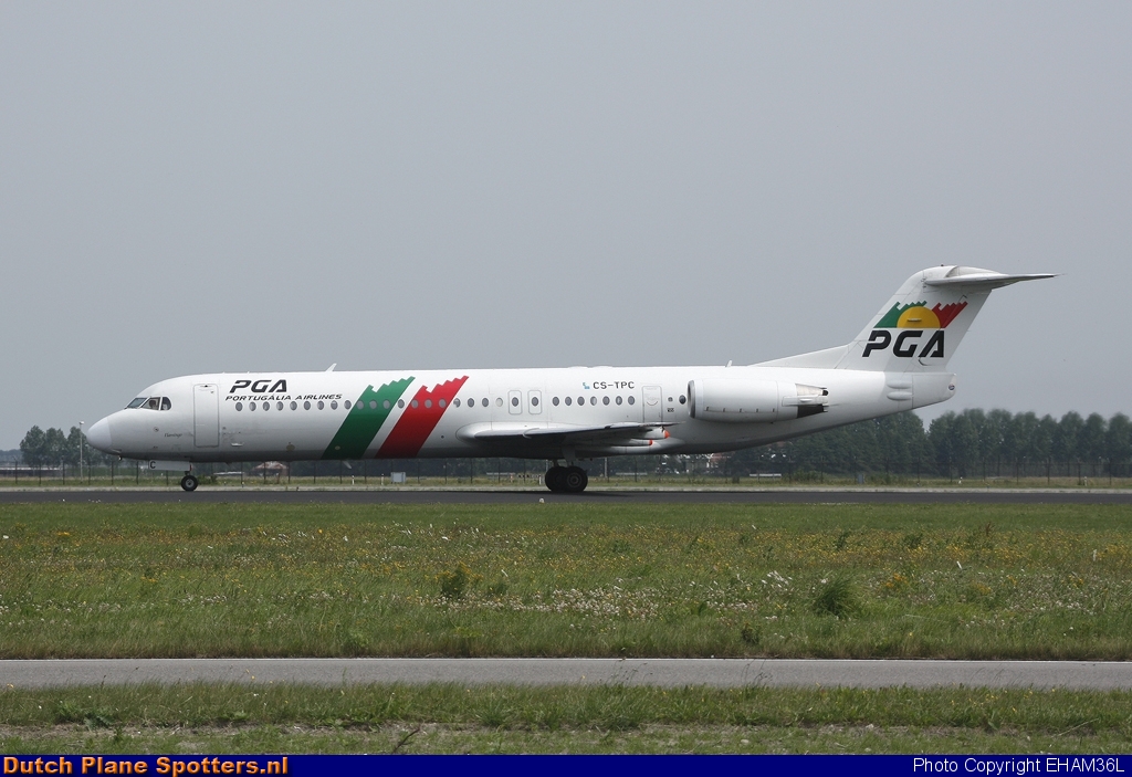 CS-TPC Fokker 100 PGA Portugalia Airlines by EHAM36L