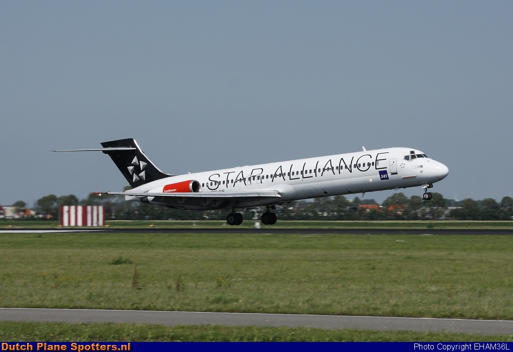 SE-DIB McDonnell Douglas MD-87 SAS Scandinavian Airlines by EHAM36L