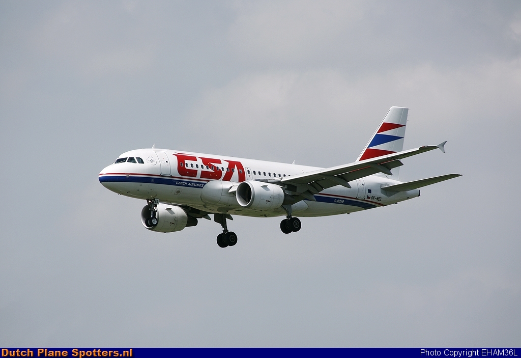 OK-MEL Airbus A319 CSA Czech Airlines by EHAM36L