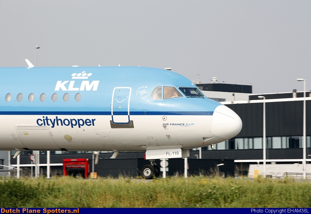 PH-OFL Fokker 100 KLM Cityhopper by EHAM36L
