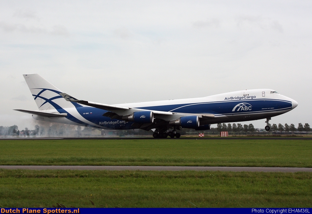 VQ-BHE Boeing 747-400 AirBridgeCargo by EHAM36L