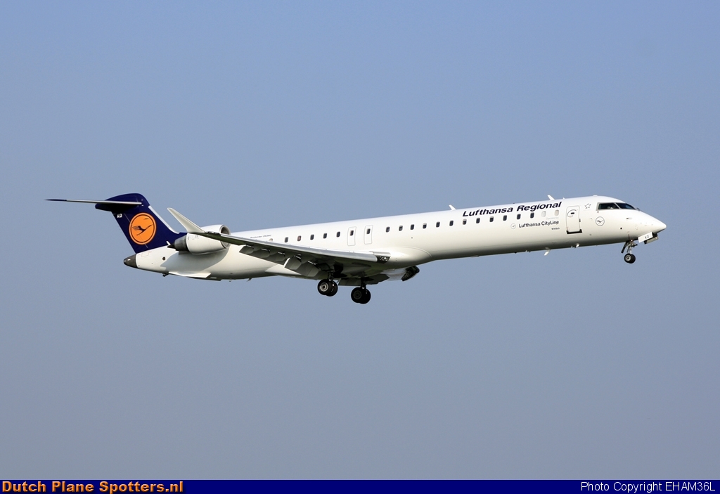D-ACKD Bombardier Canadair CRJ900 CityLine (Lufthansa Regional) by EHAM36L
