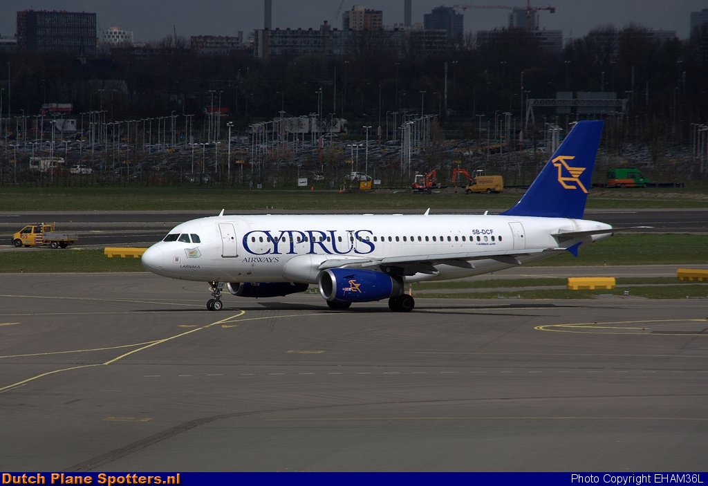5B-DCF Airbus A319 Cyprus Airways by EHAM36L