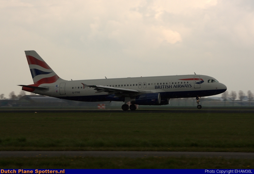 G-TTOE Airbus A320 British Airways by EHAM36L