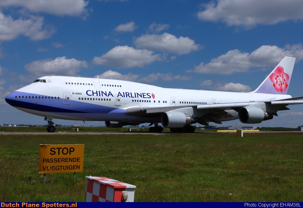 B-18205 Boeing 747-400 China Airlines by EHAM36L